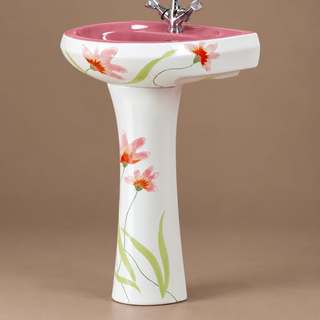 Sonet RP- 1021, washbasin with pedestal (view 2)